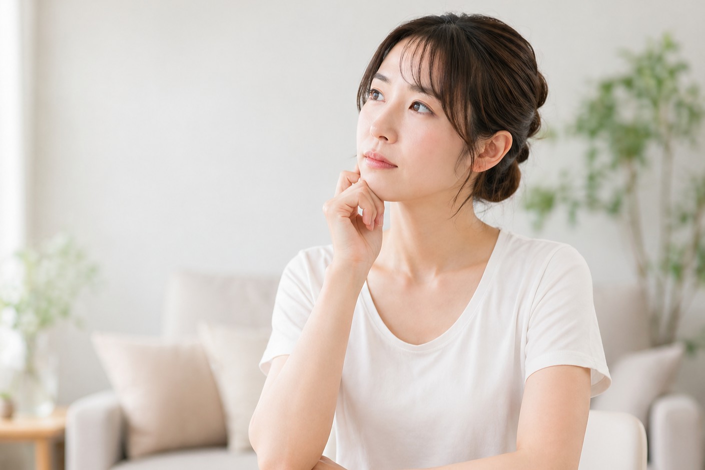 お悩みを抱える女性